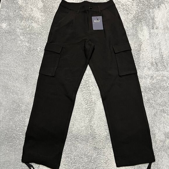 BYLT Premium Basics Midtown Cargo Pant Womens Medium Black Performance - Picture 1 of 10